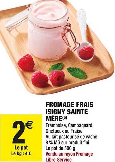 fromage frais isigny sainte mère