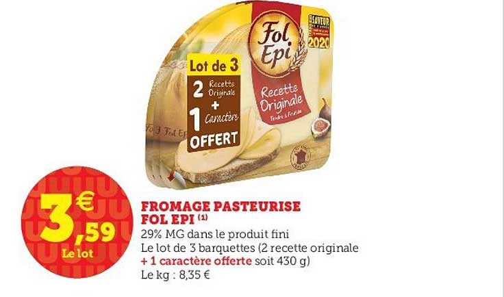 fromage pasteurisé fol epi