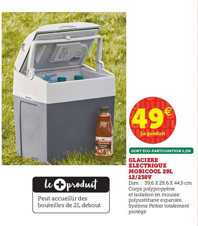glacière électrique mobicool 29l 12 230v