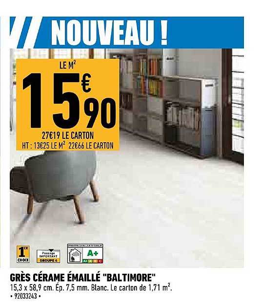 grès cérame émaillé baltimore