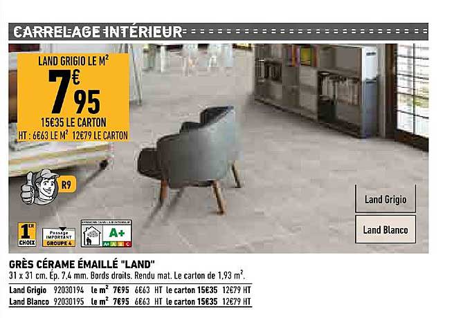 grès cérame émaillé land