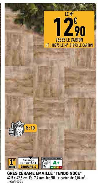 grès cérame émaillé tendo noce