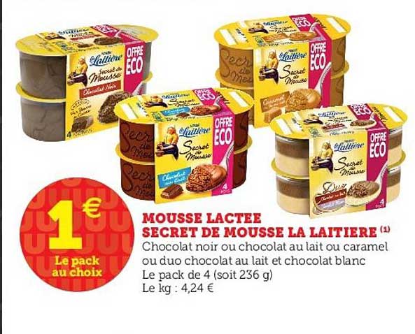 la laitière secret de mousse mousse lactée