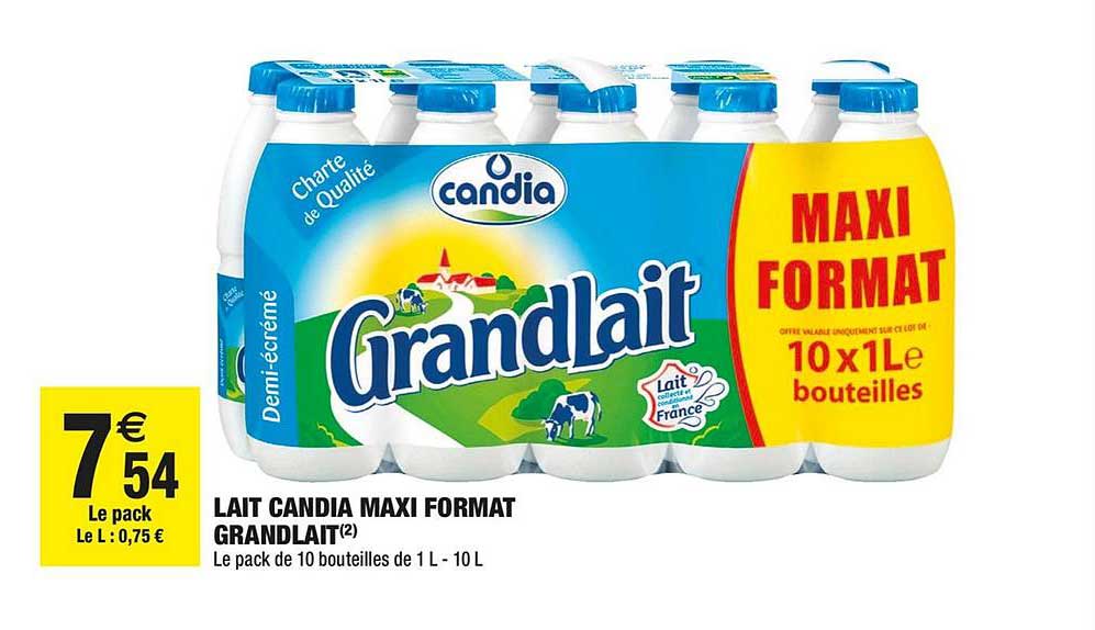 lait candia maxi format grandlait