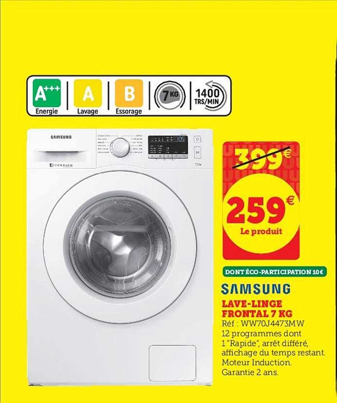 lave linge frontal 7 kg