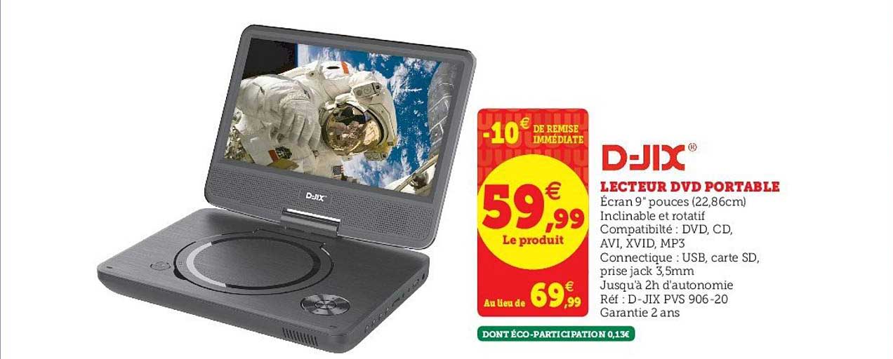 lecteur dvd portable d jix
