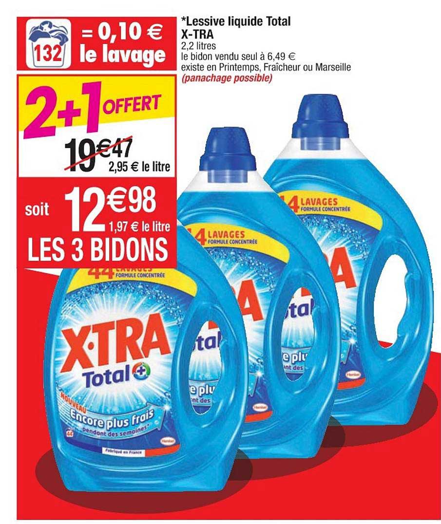 Lessive Liquide Total X Tra 2+1 Offert