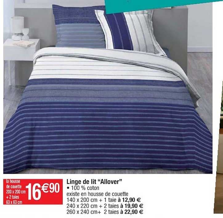 linge de lit allover