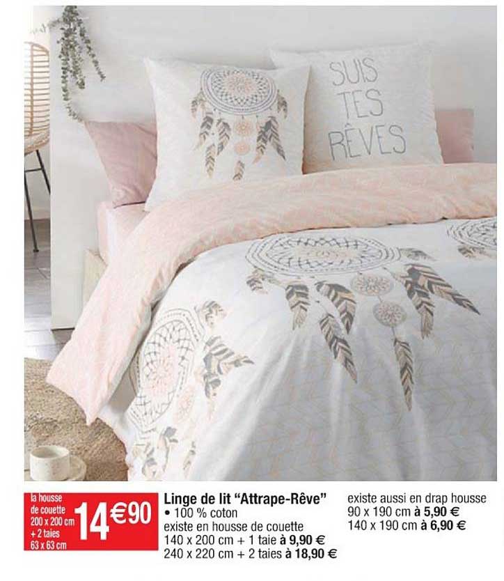 linge de lit attrape rêve