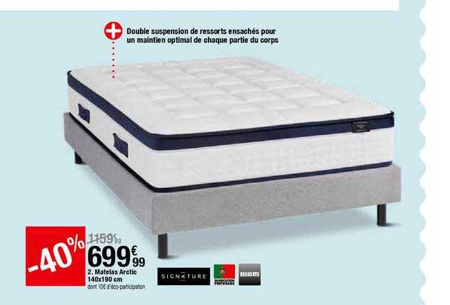 Matelas Arctic 140x190 Cm Signature