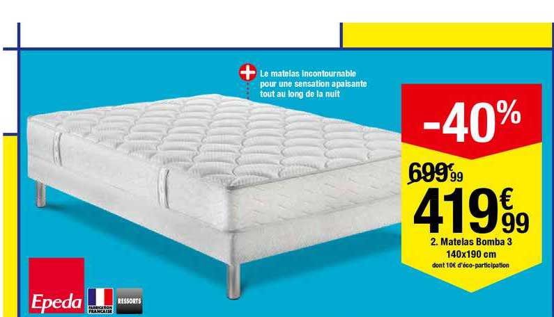 matelas bomba 2 140x190cm epeda