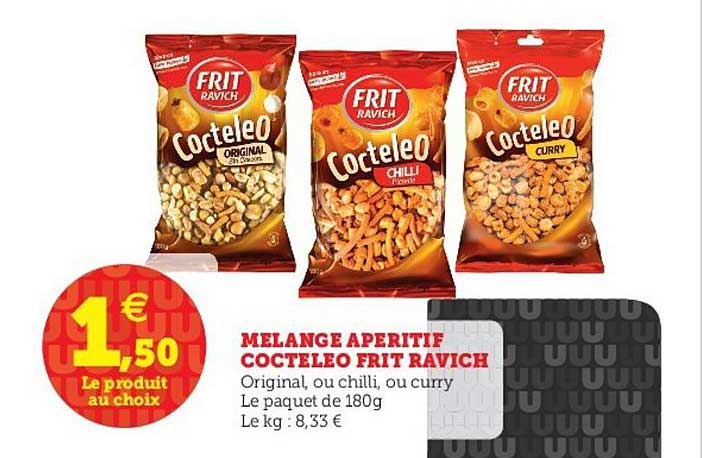 mélange apéritif cocteleo frit ravich