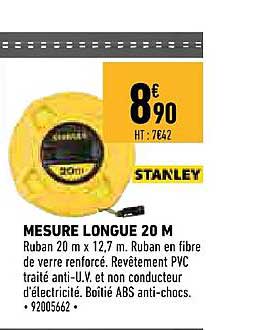 mesure longue 20 m stanley