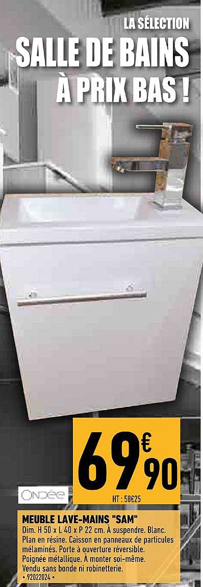 meuble lave mains sam