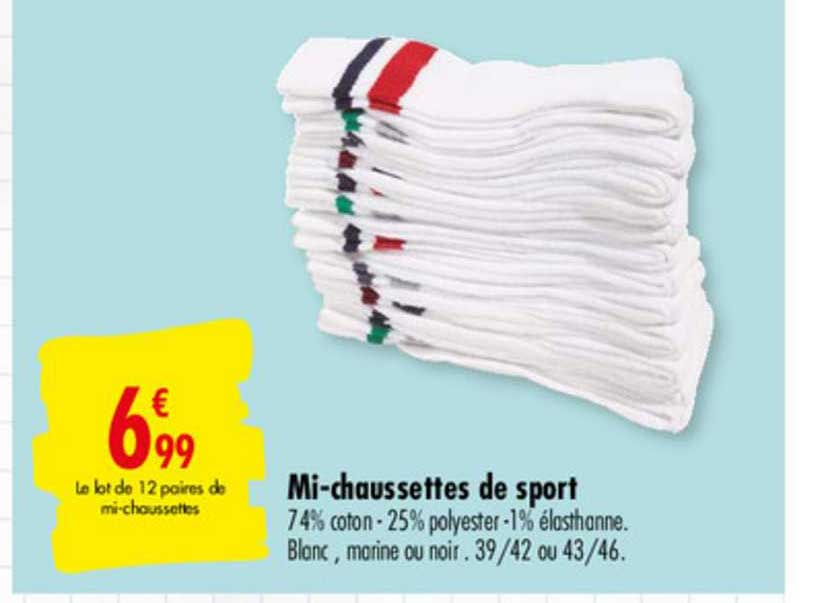 mi-chaussettes de sport