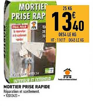 Mortier Prise Rapide