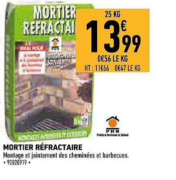 mortier réfractaire