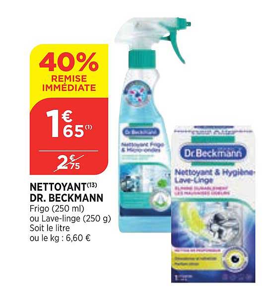 nettoyant dr. beckmann 40% de remise immédiate