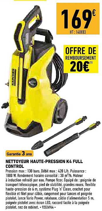 nettoyeur haute pression k4 full control