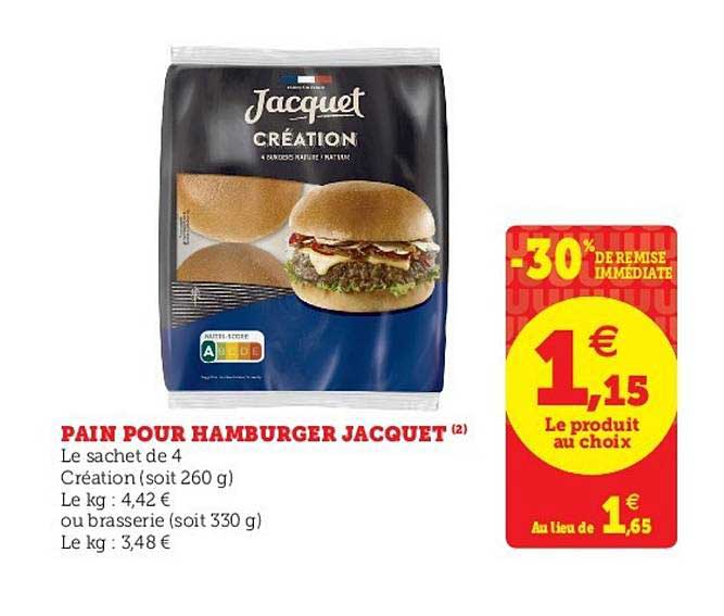 Pain Pour Hamburger Jacquet -30% De Remise Immédiate
