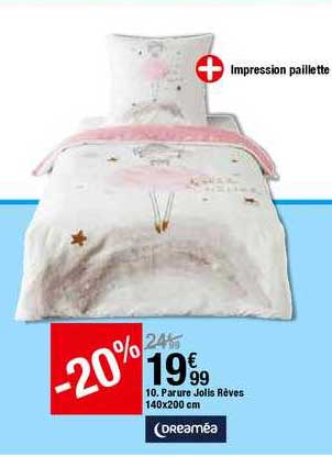 Parure Jolis Rêves 140x200 Cm Dreaméa