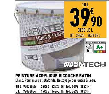Peinture Acrylique Bicouche Satin Variatech