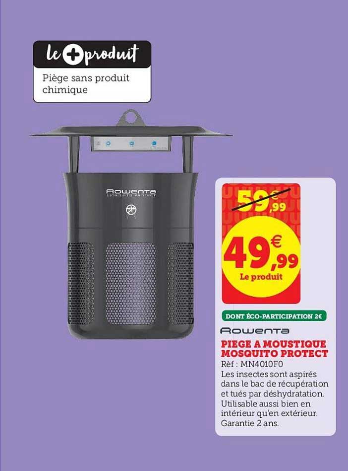 piège à moustique mosquito protect rowenta