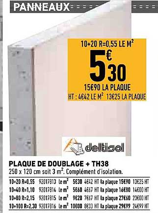 plaque de doublage + th38