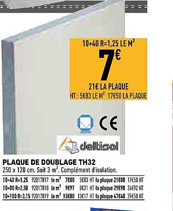 plaque de doublage th32