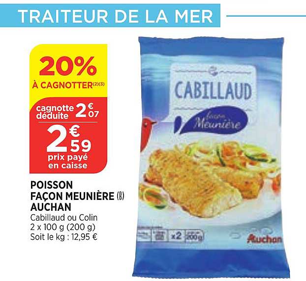 poisson façon meunière auchan