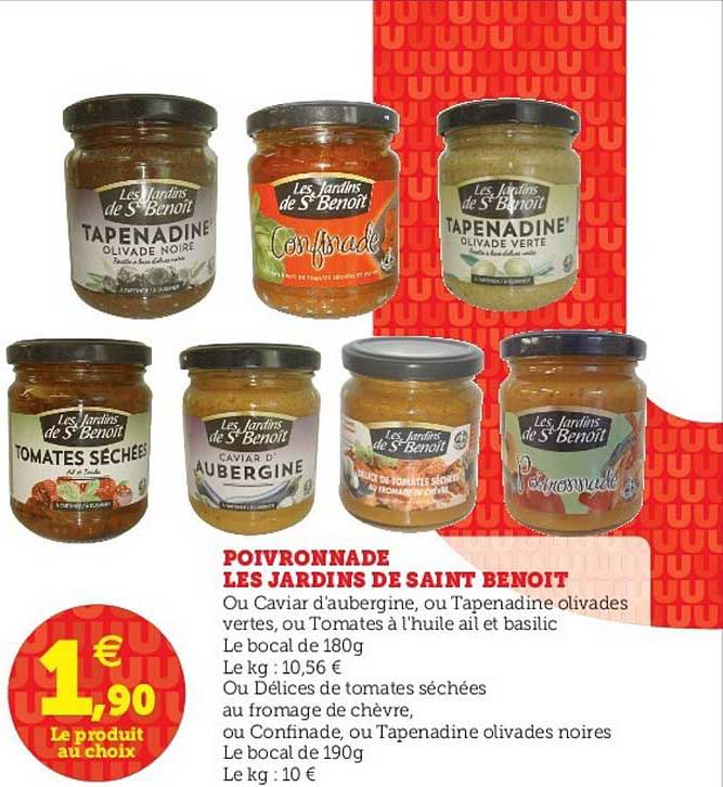 poivronnade les jardins de saint benoit