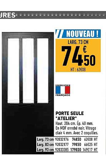 porte seule atelier