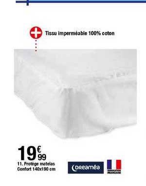 protège matelas confort 140x190 cm dreaméa