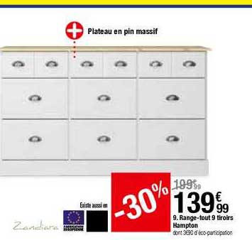 range tout 9 tiroirs hampton zandiara