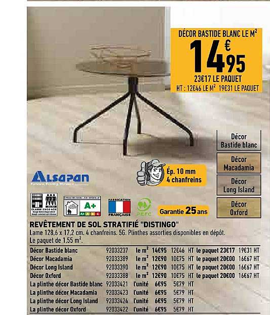 revêtement de sol stratifié distingo alsapan