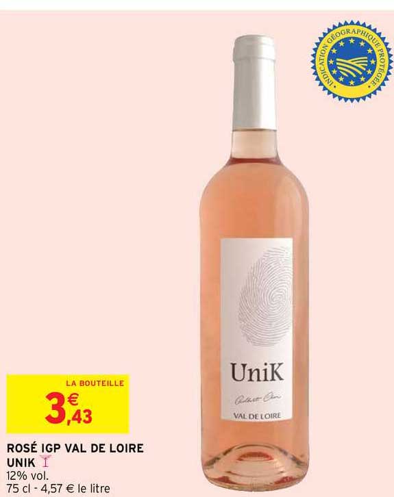 rosé igp val de loire unik