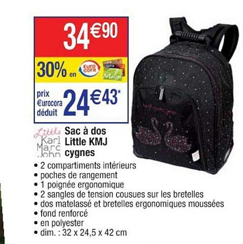 sac à dos little kmj cygnes