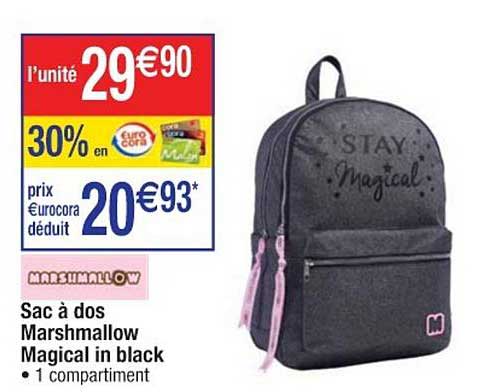 sac à dos marshmallow magical in black