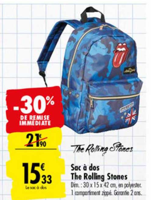 sac à dos the rolling stones