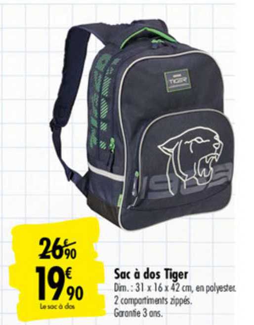 sac à dos tiger
