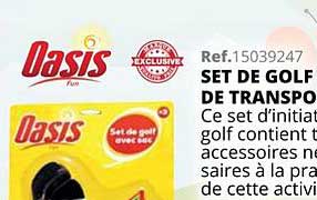 set de golf + sac de transport
