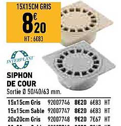 Siphon De Cour Interplast