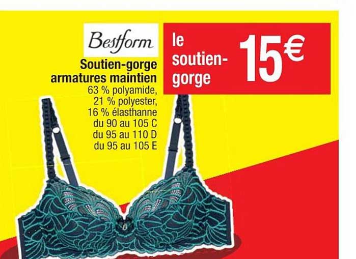 soutien gorge armatures maintien bestform