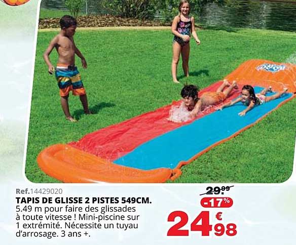 tapis de glisse 2 pistes 549cm