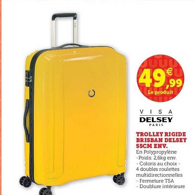 trolley rigide brisban delsey 55cm env.