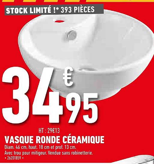 Vasque Ronde Céramique