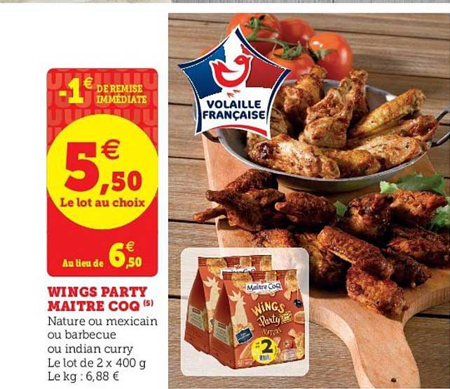wings party maître coq