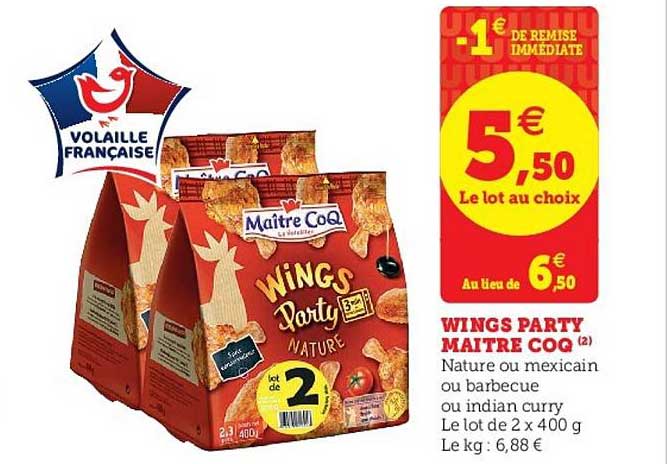 wings party maître coq