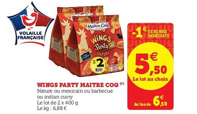 wings party maître coq