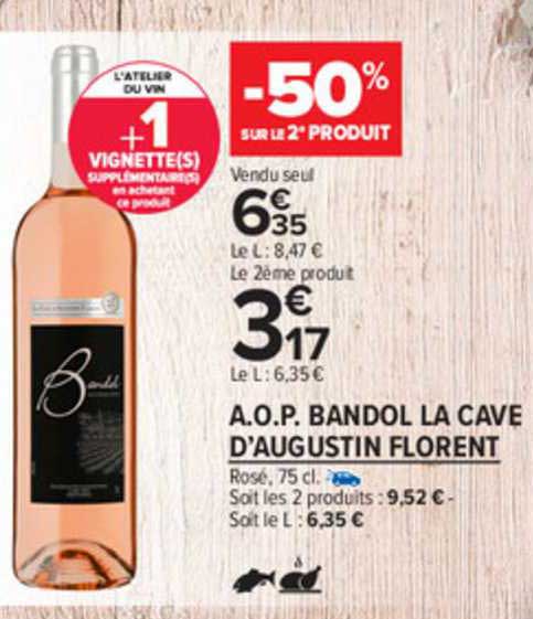 a.o.p. bandol la cave d'augustin florent